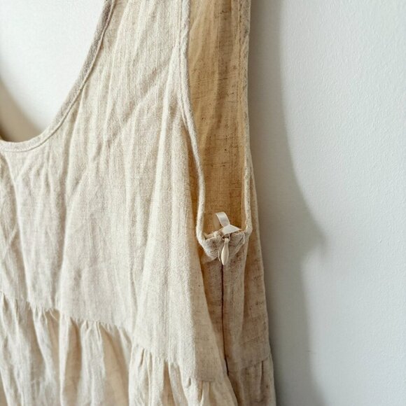 Princess Polly Tay Linen Blend Romper NWT Beige Size 10 - Picture 5 of 8